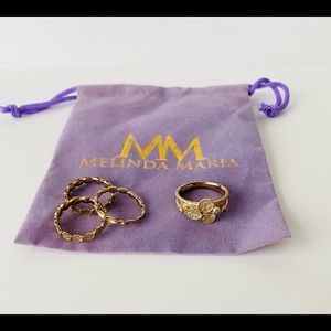 MM Melinda Maria FOUR Stacking Rings